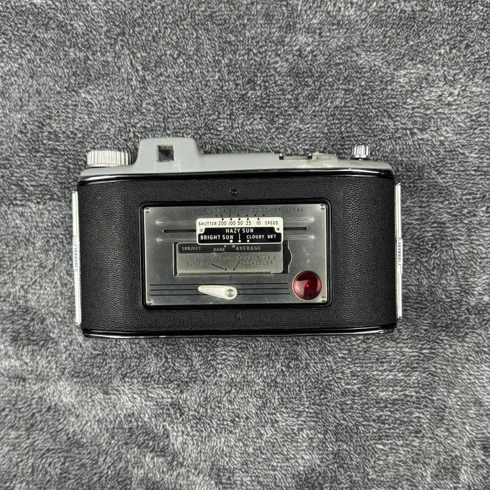 Vintage Kodak Signet 35 35mm Rangefinder Camera‎ with Leather Case Black Silver